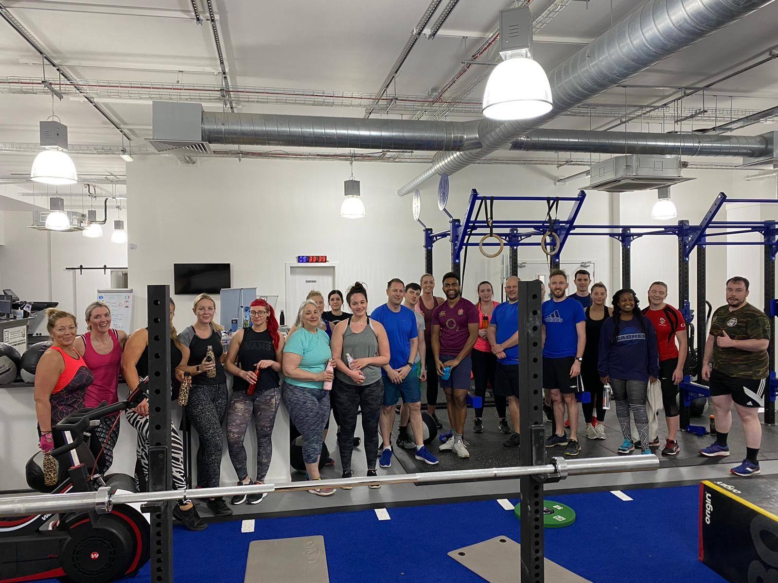 People doing a circuit training class at lift gym in edinburgh