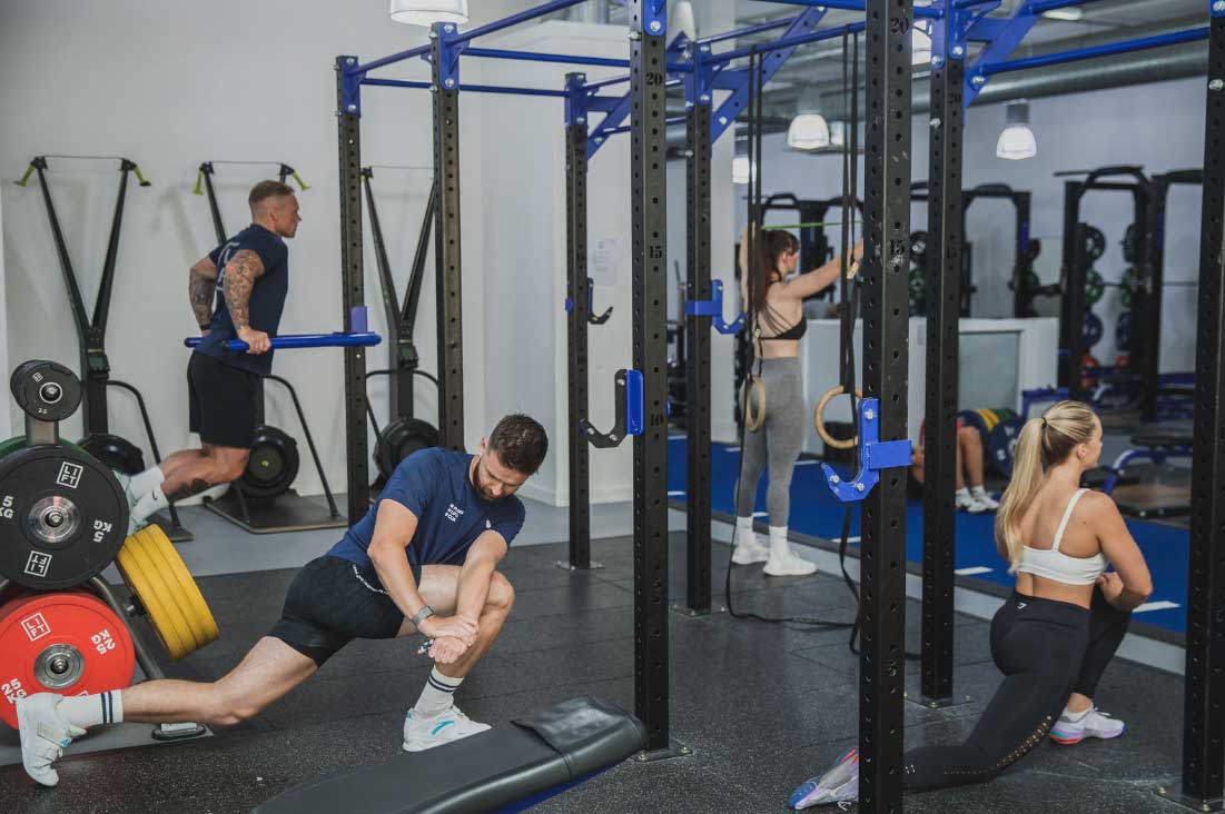People doing a circuit training class at lift gym in edinburgh