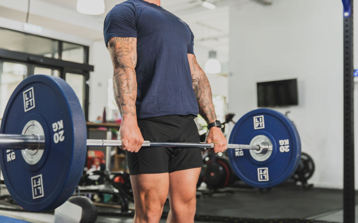 Man Lifting Barbell in Lift Gym in Edinburgh